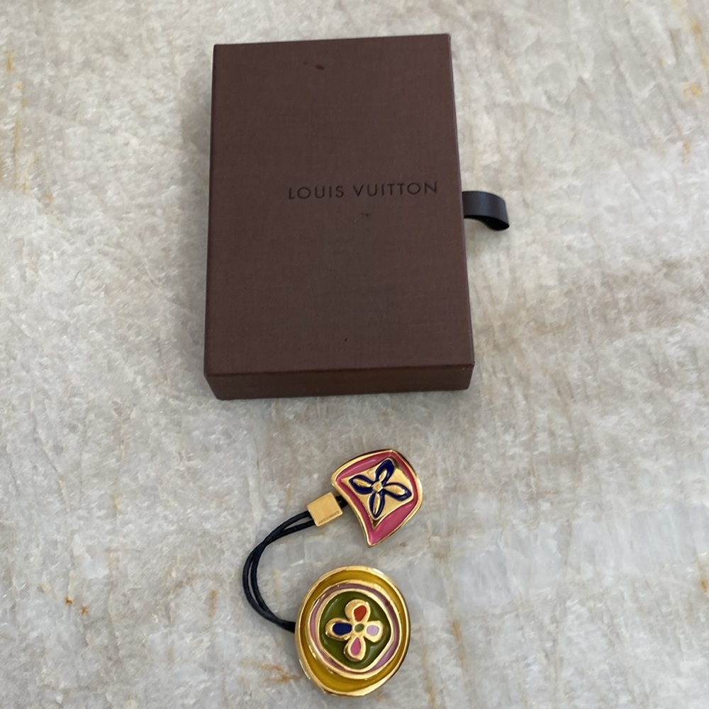 Louis Vuitton Enamel Multi-colored Hair Tie - Picture 9 of 12